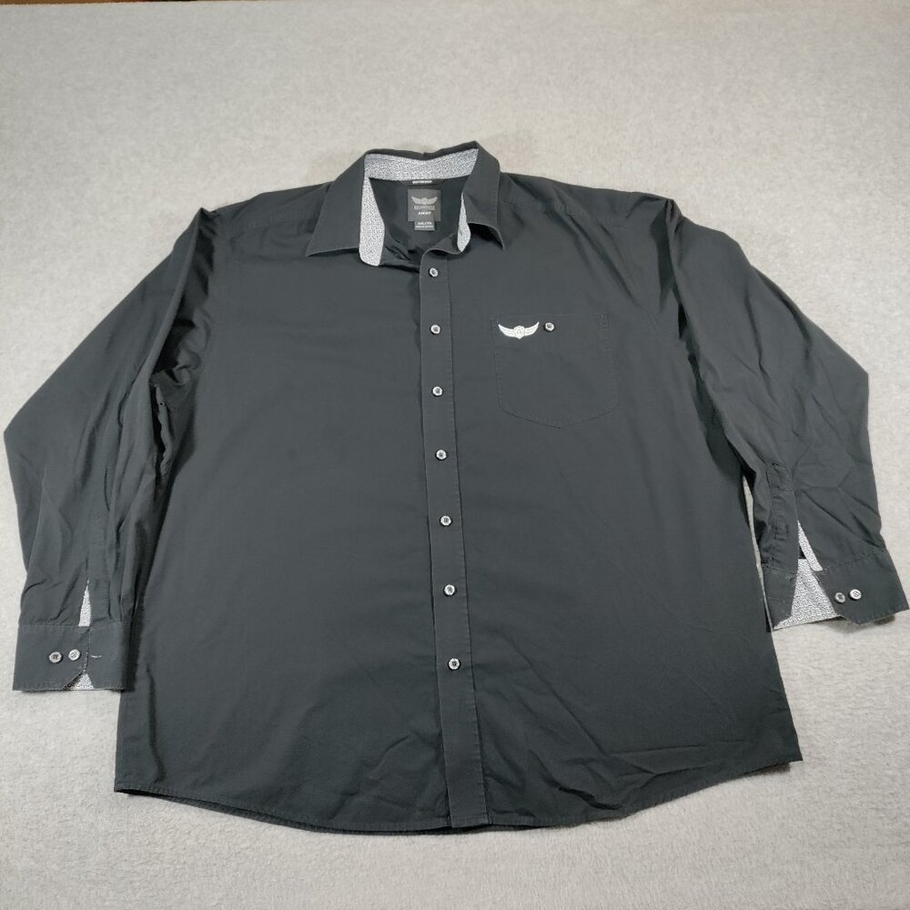 Ariat Shirt Men’s XXL Black Relentless Long Sleeve Button Down Western Stretch